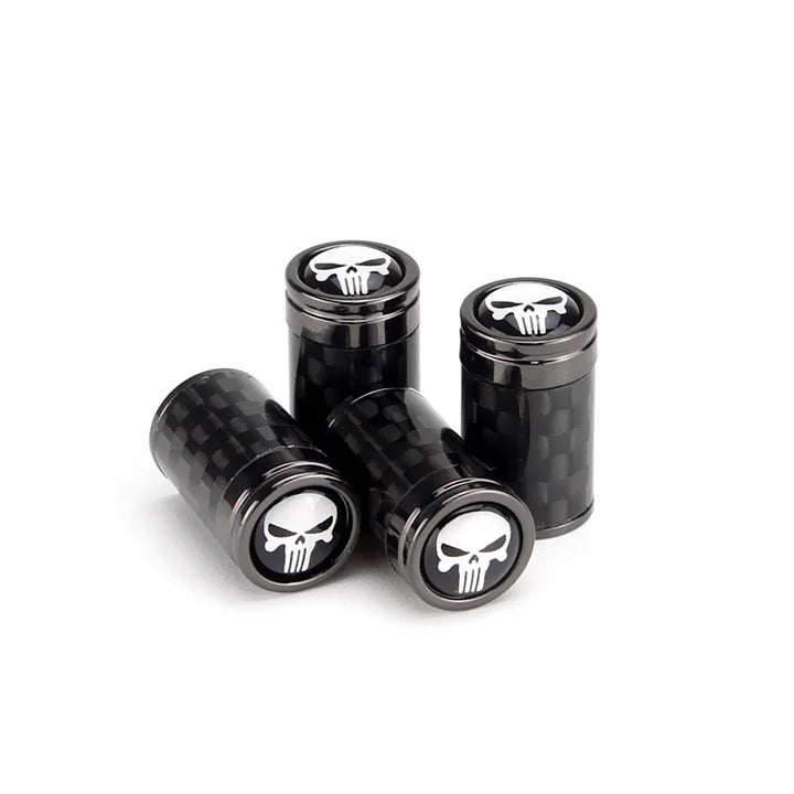 Carbon Fiber Car Wheel Tire Valve Stem Cap for Tesla Model 3/Y/S/X (4PCS)