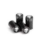 Carbon Fiber Car Wheel Tire Valve Stem Cap for Tesla Model 3/Y/S/X (4PCS)