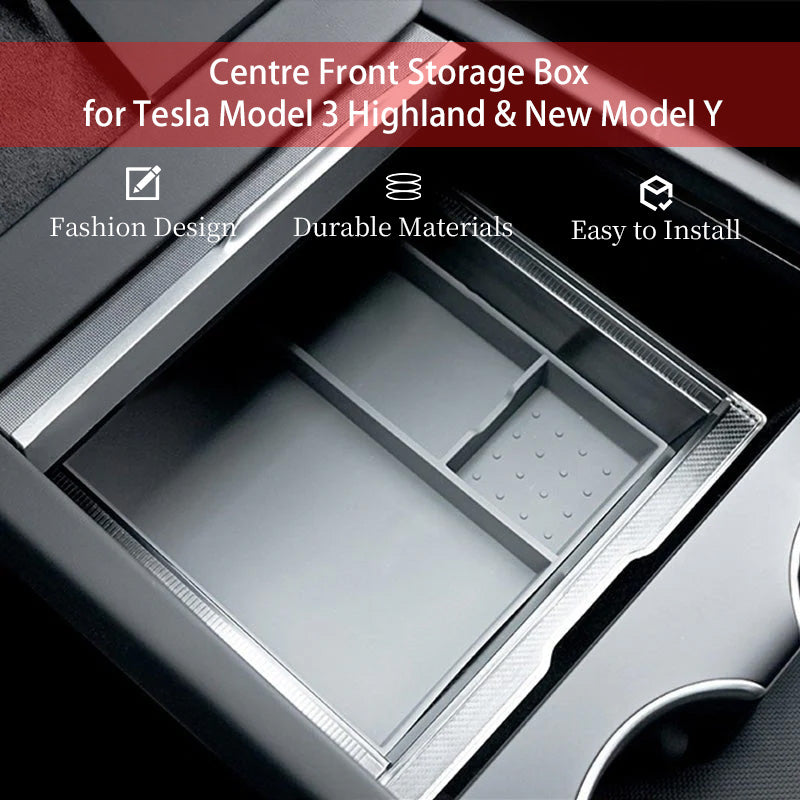 Tesla Model Y Juniper & Model 3 Highland Console Storage Box