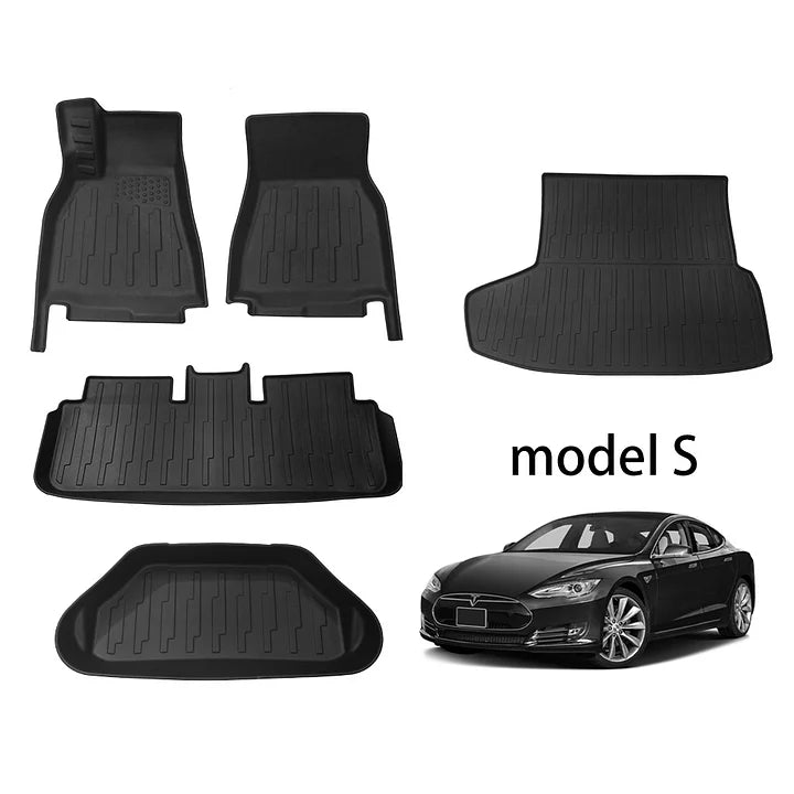 CUTIM Floor Mat for Five Seater Tesla Model S