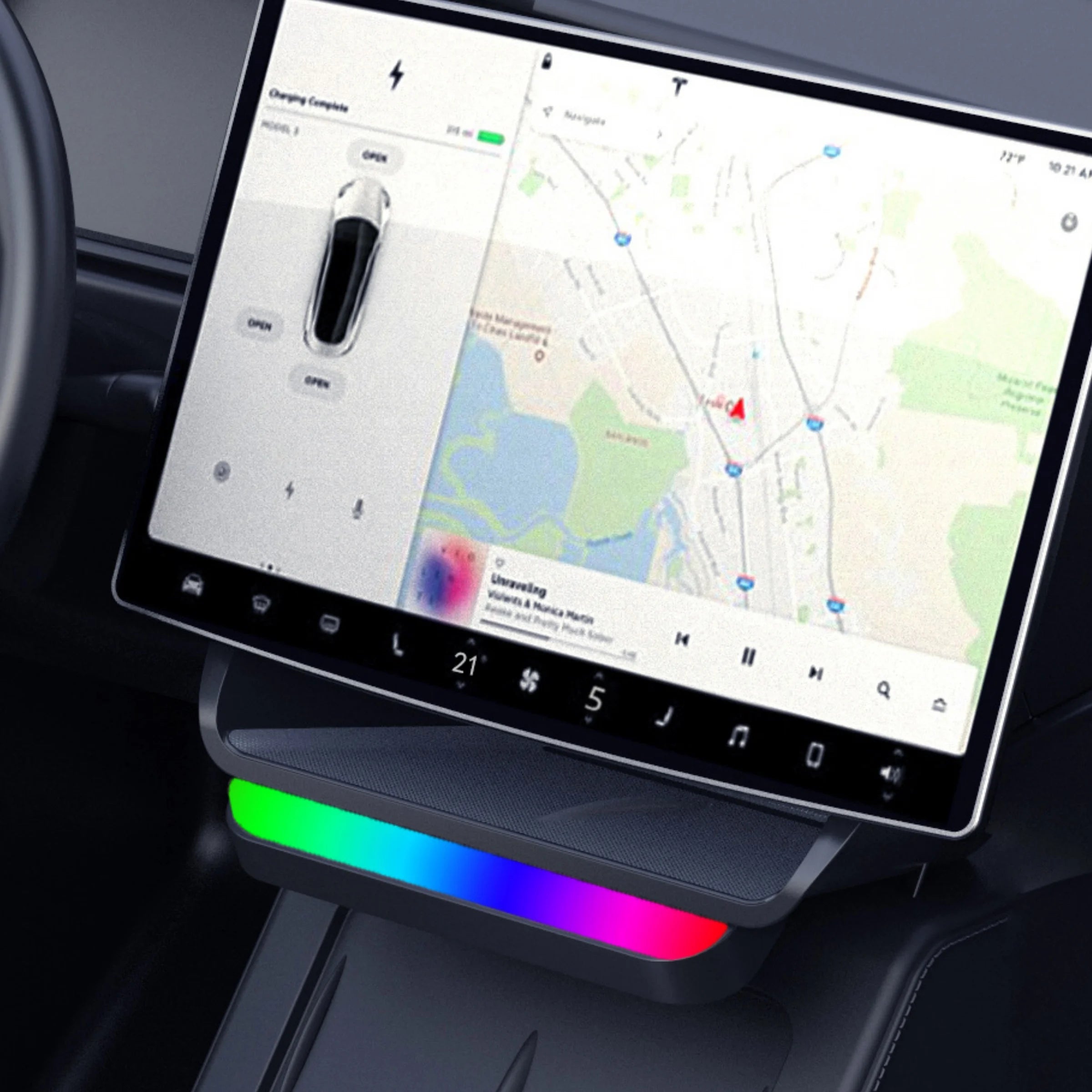 CUTIM Model 3 Highland / New Model Y Under Screen Storage Box