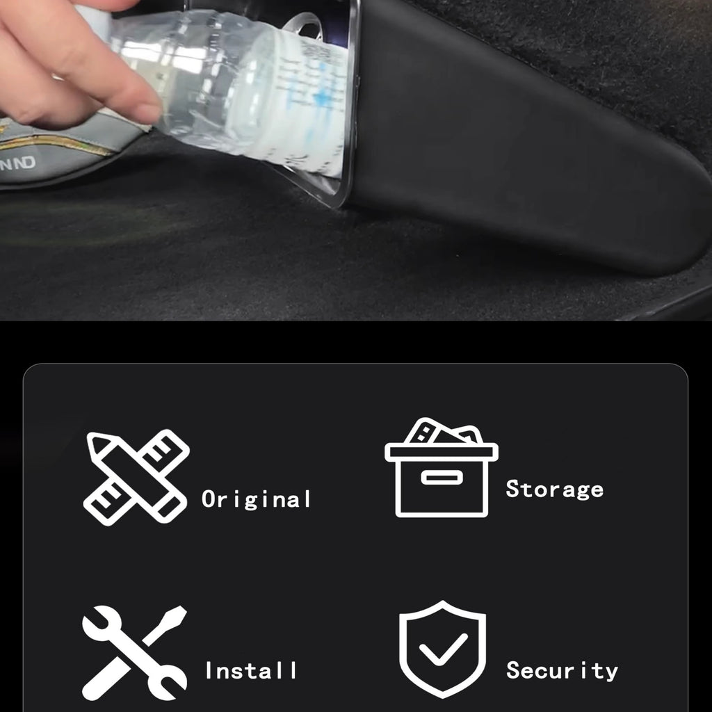 CUTIM Rear Magnetic Trash Can with Lid for Model3 Highland & Model Y Juniper