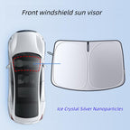 CUTIM Front Windshield Sunshade Heat-Blocking. Sun-Protective. Light-Blocking Panel for Tesla Model Y/3