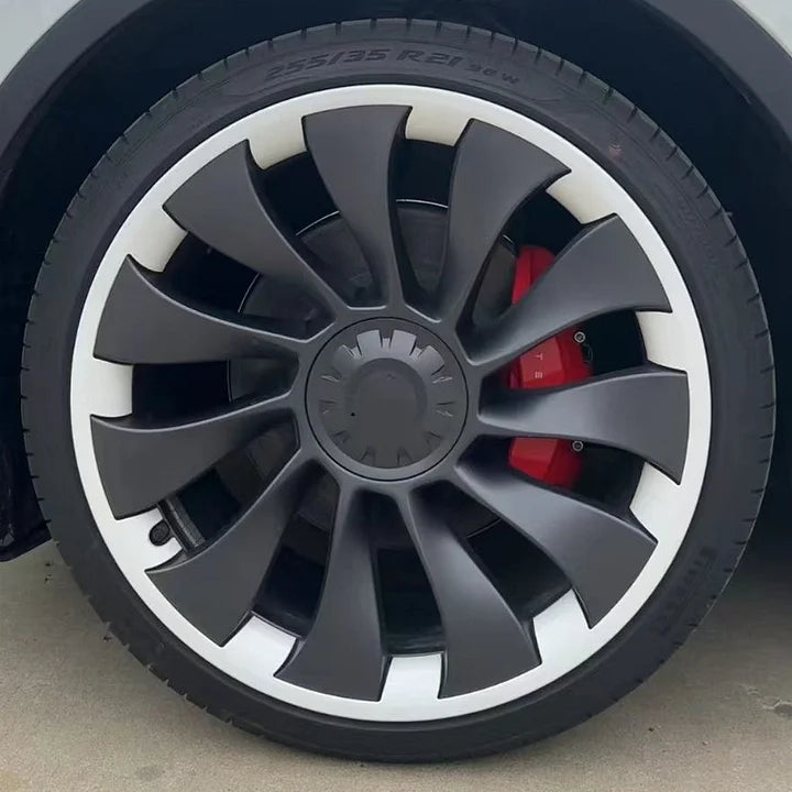 CUTIM Tesla Model Y Wheel Hub Cap Cover 19-inch Tire Cover