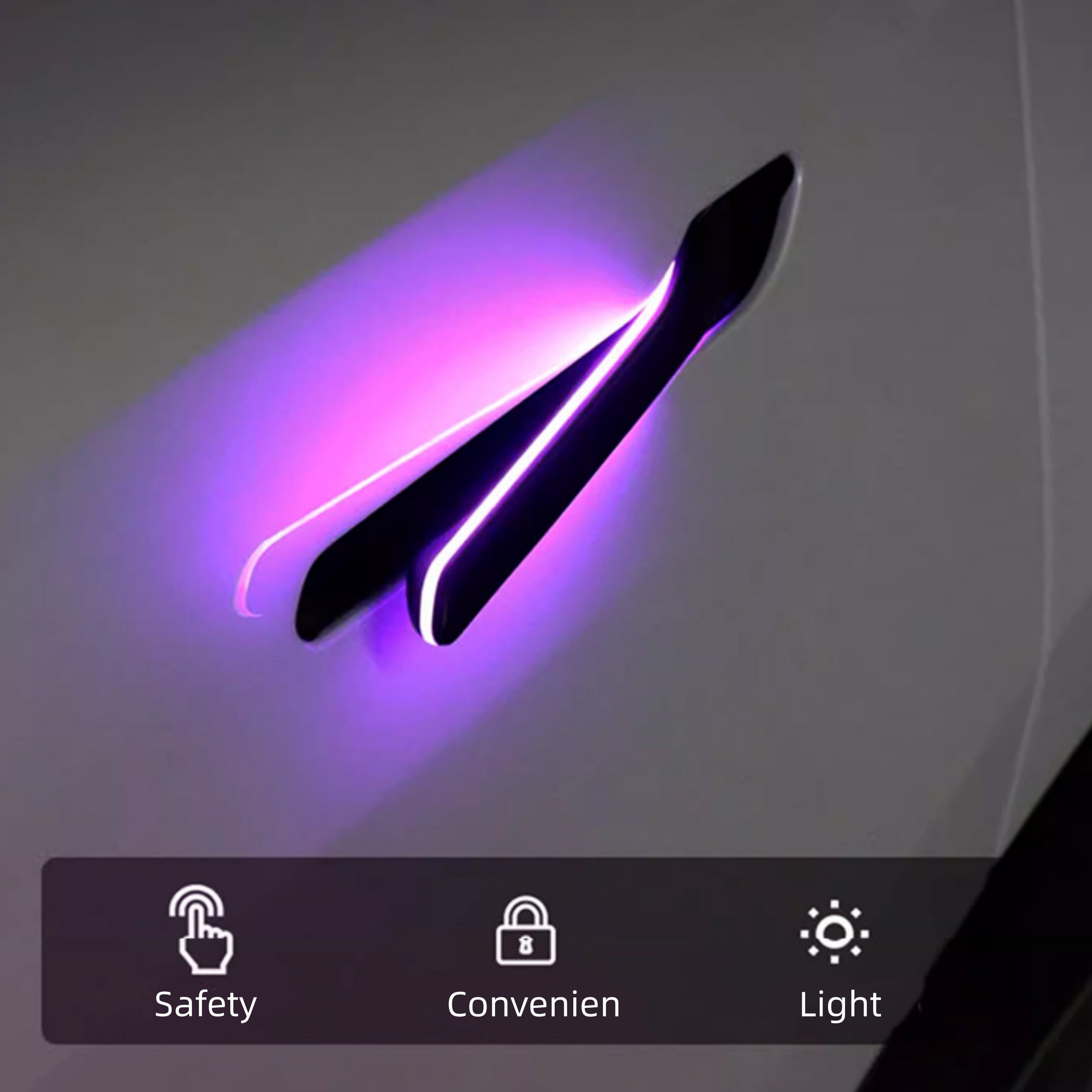 CUTIM Auto Door Handle With LED for Tesla Model Y / 3