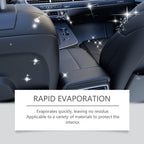Fast evaporating interior cleaner for Tesla vegan leather