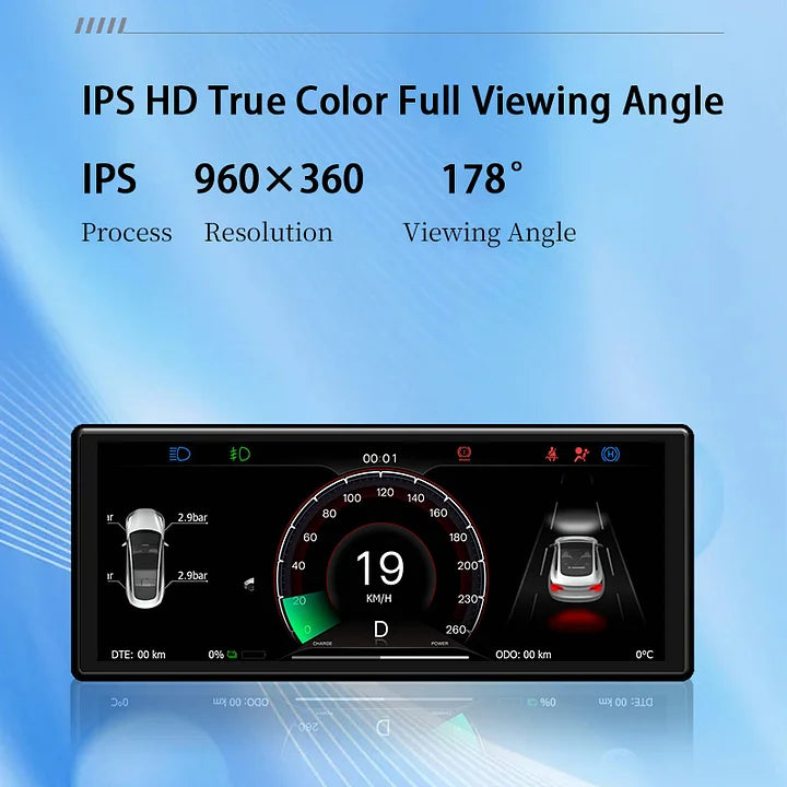 CUTIM 6.2 inch Dashboard Screen Display for Tesla Model 3/Y