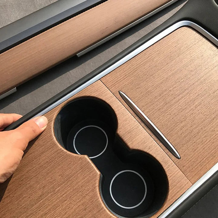 CUTIM Wood Center Console Wrap for Model 3/Y