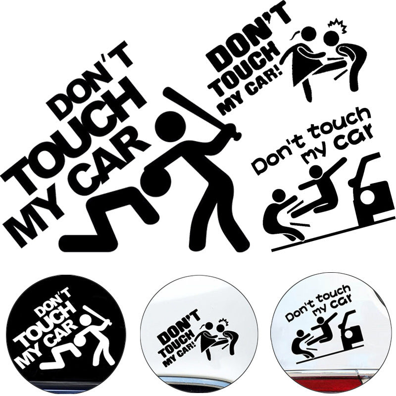 CUTIM Don't touch my car Reflective car decal