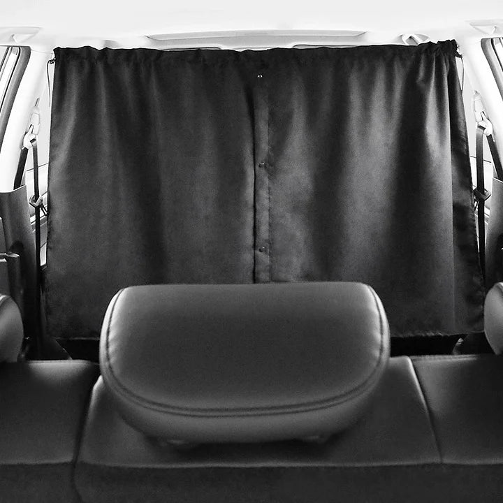 Tesla Rear Privacy Divider Curtain for Model 3/Y/S/X – Blackout Sunshade Partition