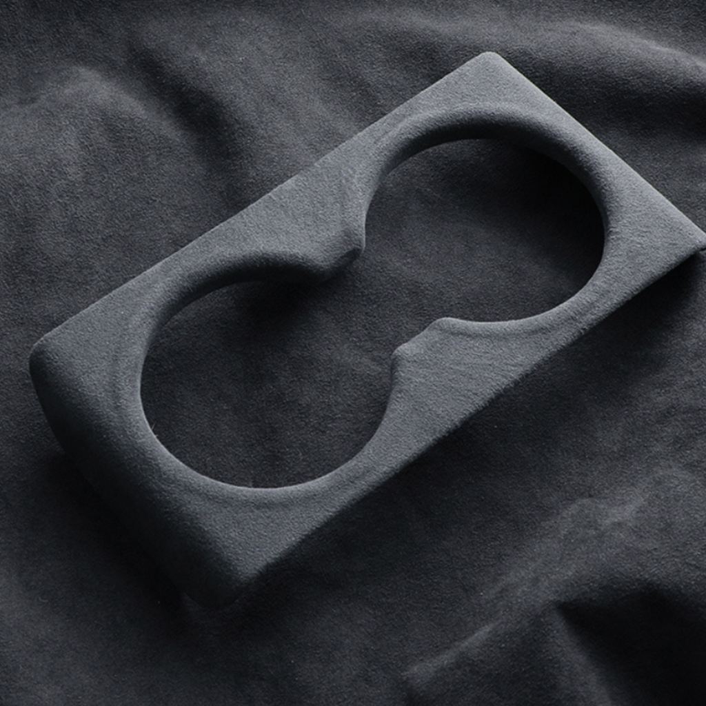 Rear Water Cup Holder Cover Trim – Alcantara Suede for Tesla Model 3 Highland & Model Y Juniper