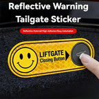 Tesla Trunk Reflective Warning Sticker for Power Tailgate Accessories