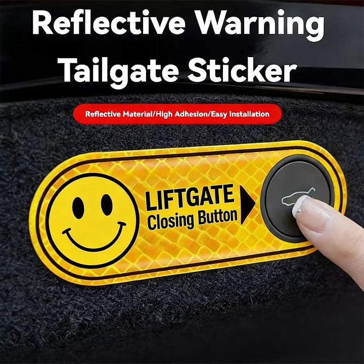 Tesla Trunk Reflective Warning Sticker for Power Tailgate Accessories