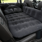 Inflatable back seat mattress for Tesla road trips and camping