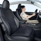 Breathable front seat cover for Tesla