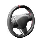 Carbon Fiber Alcantara Round Steering Wheel for Tesla Model 3 / Y