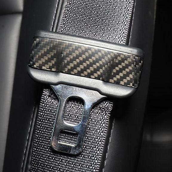 Model 3 / Y Seat Belt Buckle Cover Trim - Carbon Fiber Interior Mods (2PCS)