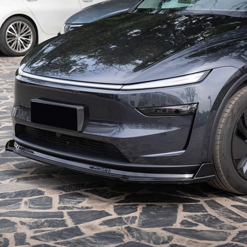 ABS front lip spoiler installed on Tesla Model Y Juniper