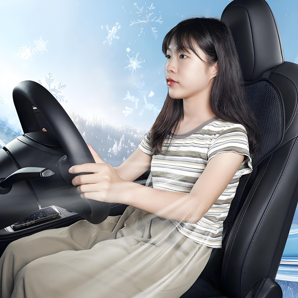Breathable rear seat cover for Tesla