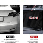 Launch Edition rear emblem for Tesla Model Y Juniper