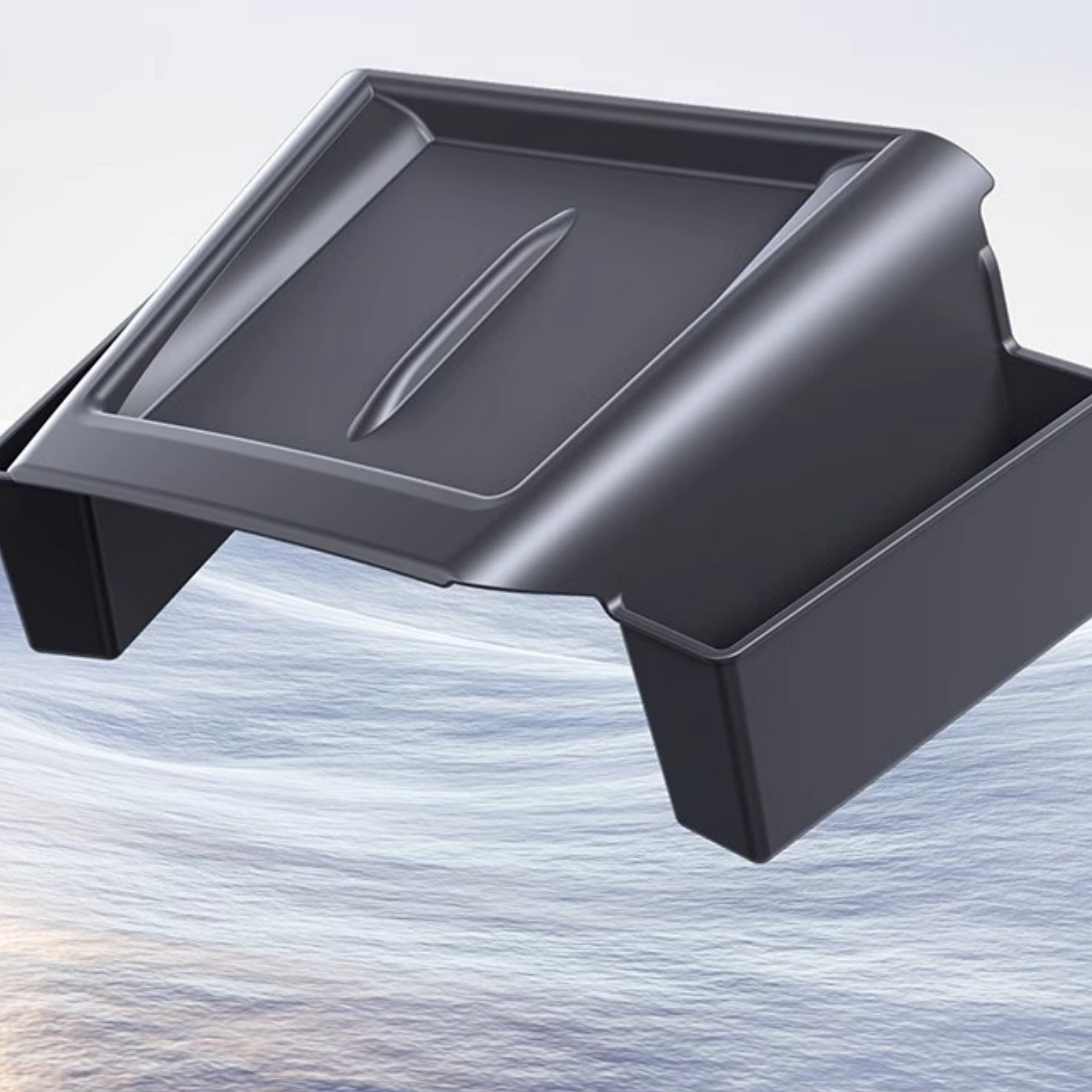 Tesla Model Y Juniper and Model 3 Highland center console side organizer – top view