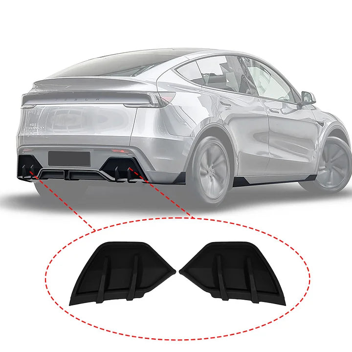 Tesla Model Y Juniper rear diffuser – alignment and adhesive application