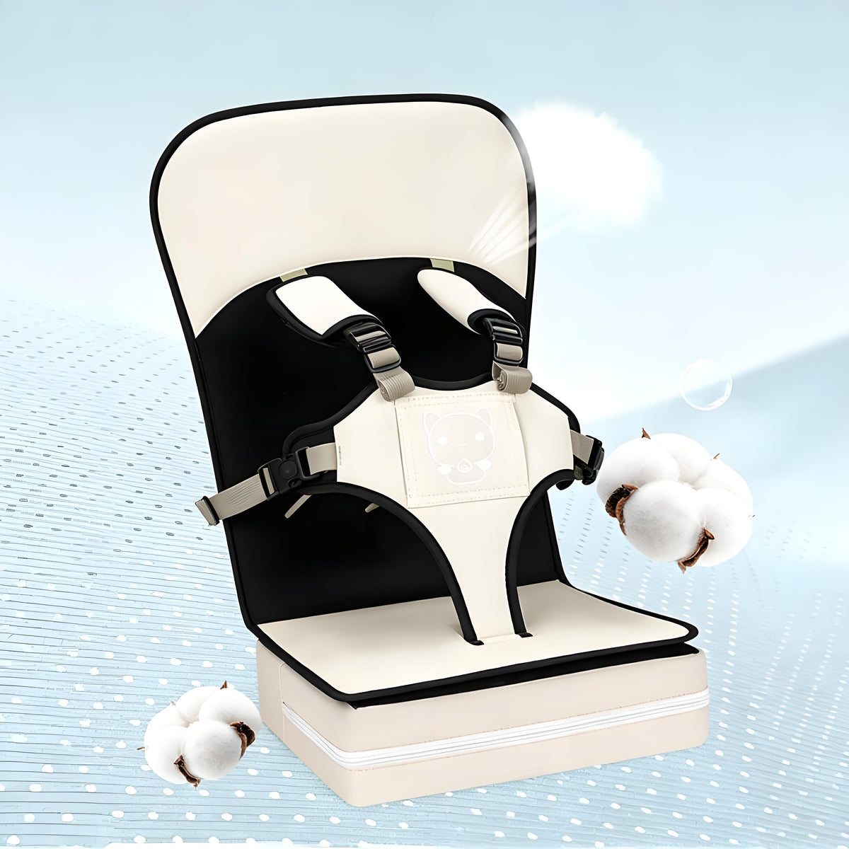 Portable kids car seat cushion for Tesla