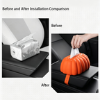 Pumpkin Shaped Silicone Tissue Box for Tesla Model 3 / Y / S / X