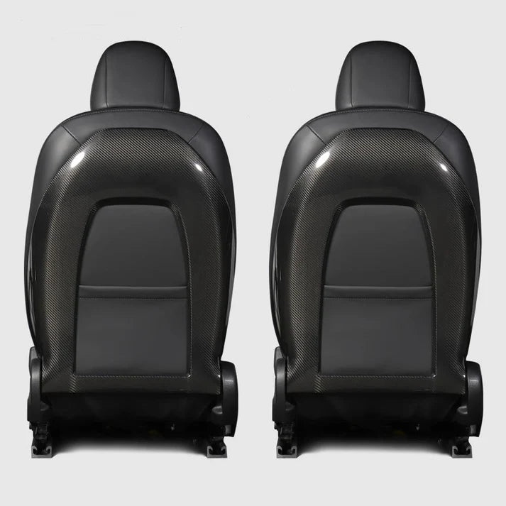Back Seat Cover for Tesla Model 3 / Y - Real Carbon Fiber Interior Mods
