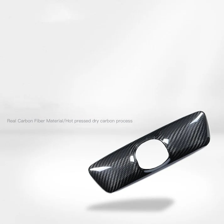 Dry Carbon Fiber Interior Rearview Mirror Cover for Tesla Model 3 / Y