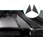 Real Dry Carbon Fiber A-Pillar Accent Overlays for Tesla Model 3 / Y