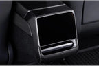 Real Dry Carbon Fiber Rear Screen Trim Frame Overlay for Tesla Model 3 Highland