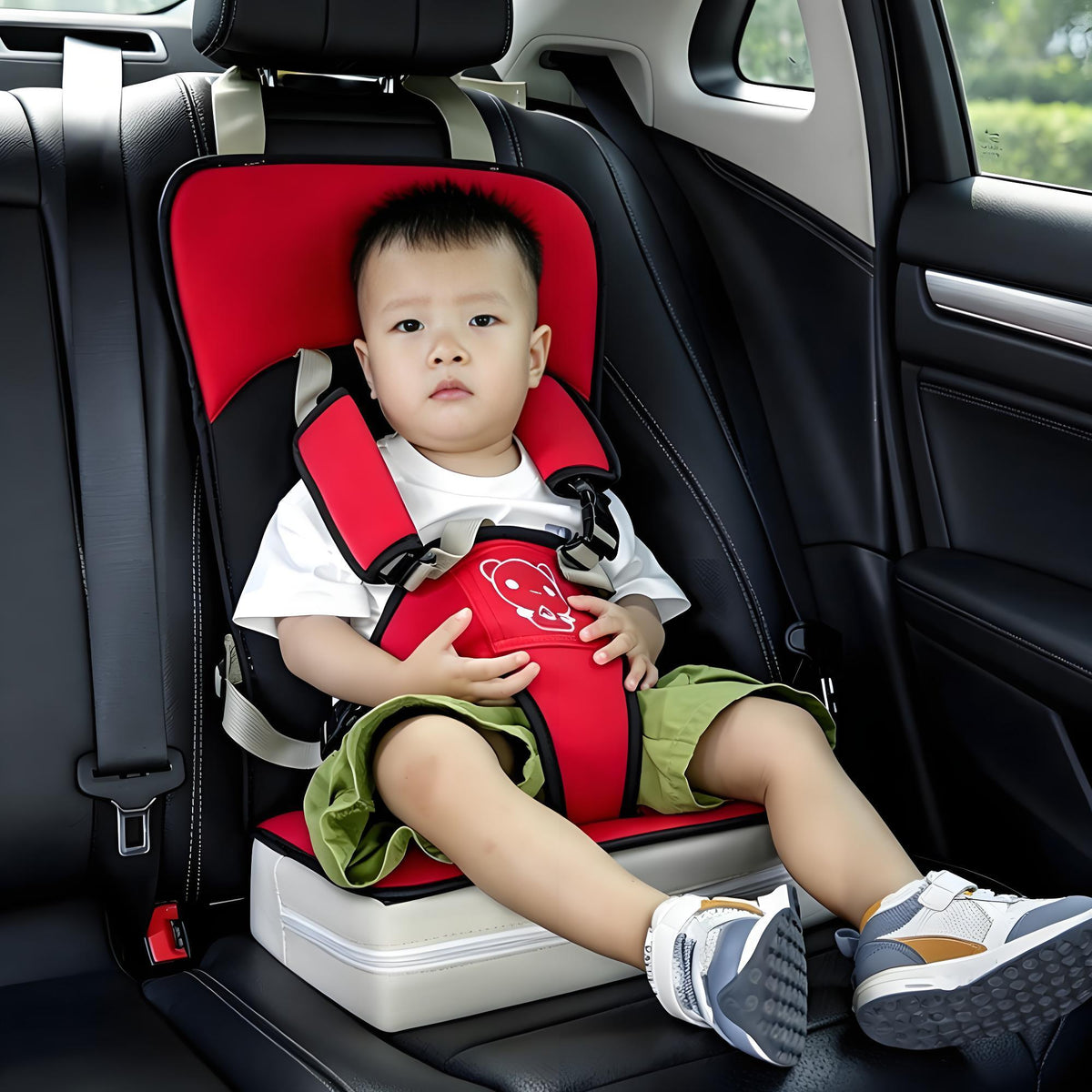 Portable kids car seat cushion for Tesla