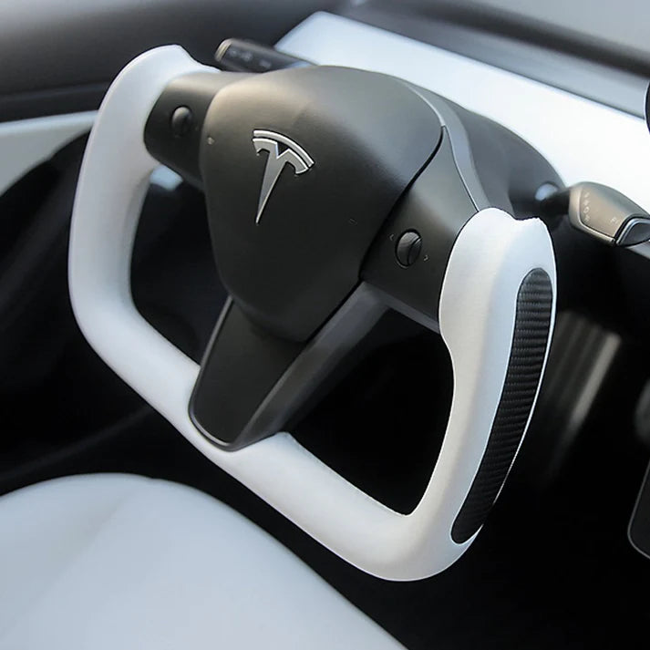 Yoke Carbon Fiber Steering Wheel for Tesla Model 3 / Y