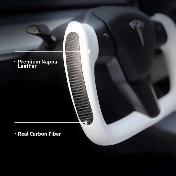 Yoke Carbon Fiber Steering Wheel for Tesla Model 3 / Y