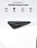 Side Camera Turn Signal Cover for Tesla Model 3/S/Y/X - Carbon Fiber Exterior Mods