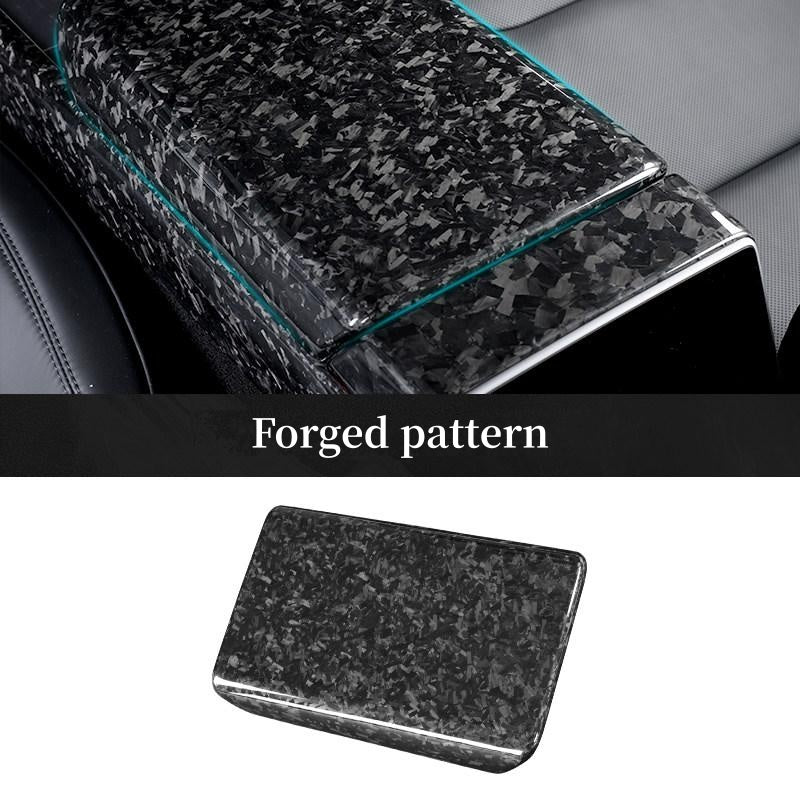 Model Y / 3 Armrest Cover - Dry Carbon Fiber Interior Mods