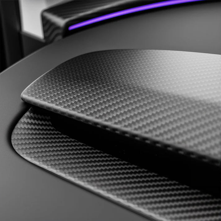 Real Dry Carbon Fiber Dashboard Cover Overlay for Model 3 Highland / Model Y Juniper