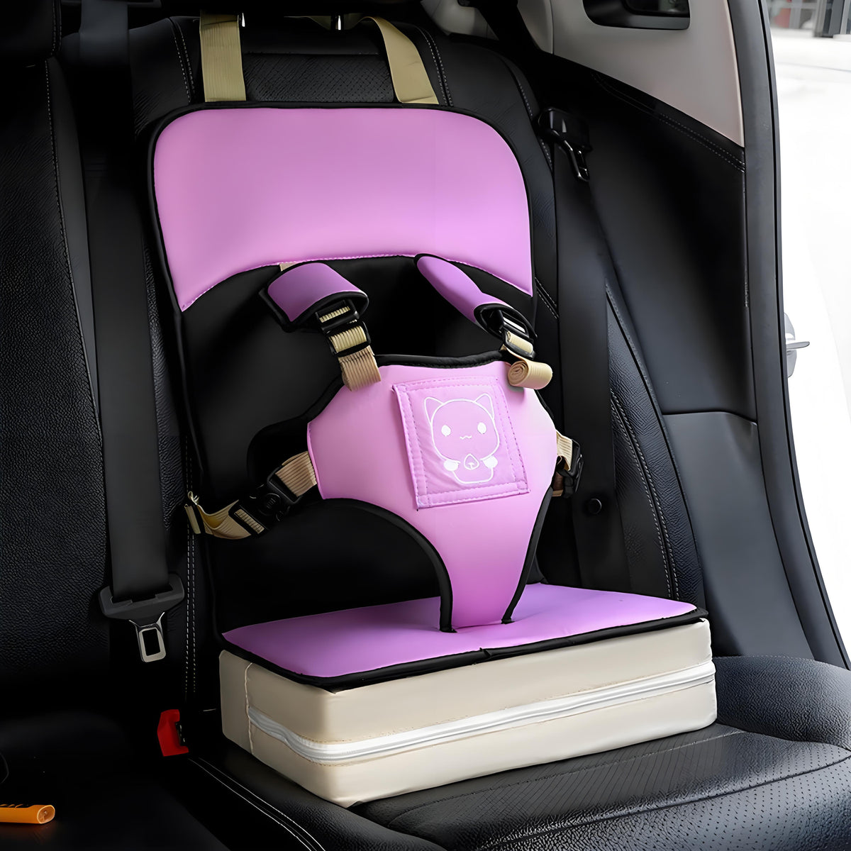 Portable kids car seat cushion for Tesla