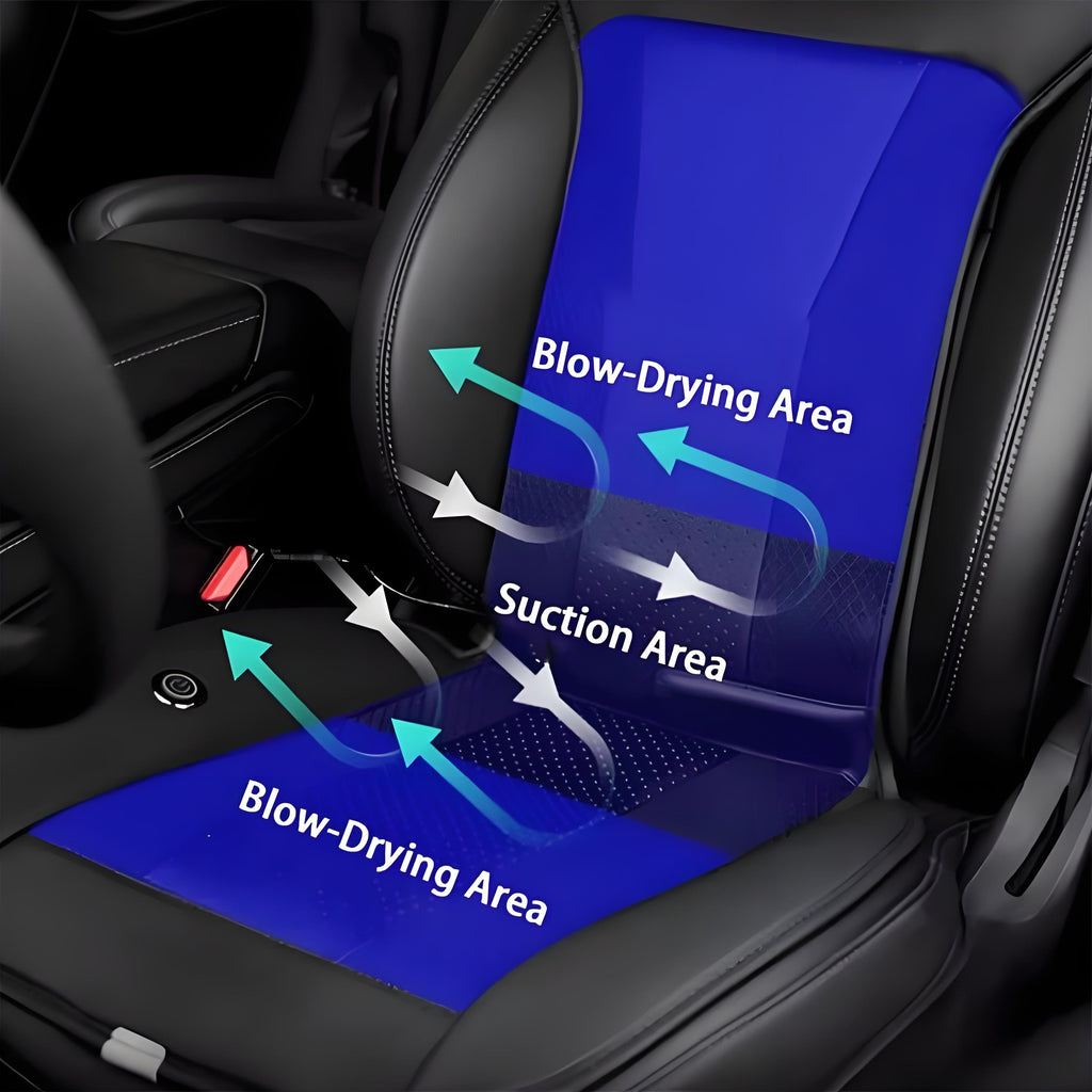 Tesla cooling seat cover with built-in fans