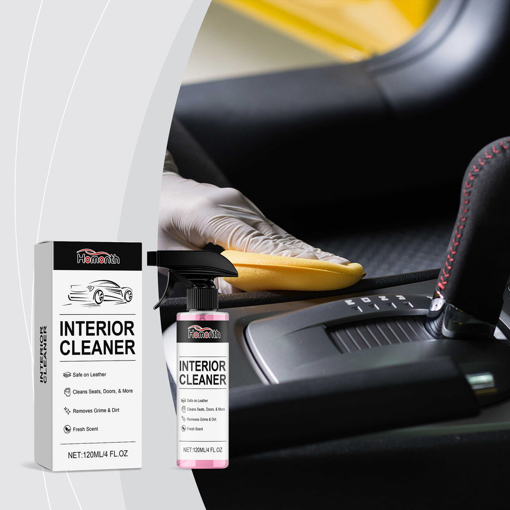 Tesla interior cleaner removing dirt from door panels