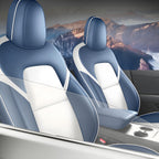 Leather front seat covers for Tesla Model 3 and Model Y