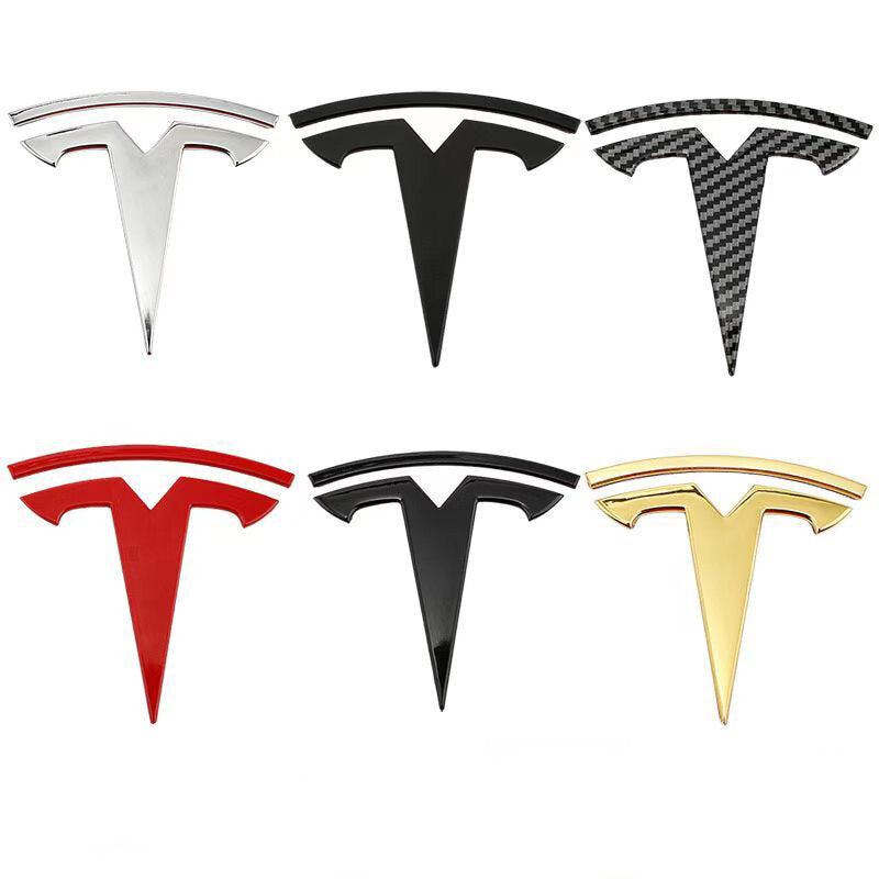 Front T black ABS emblem for Tesla Model 3 / 3 Highland / Y / Y Juniper