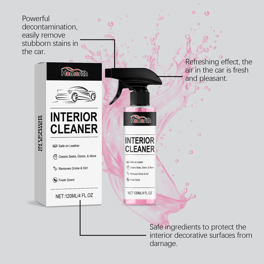 Tesla vegan leather interior cleaner spray bottle