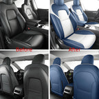 Tesla Model 3 and Model Y leather seat cover installation