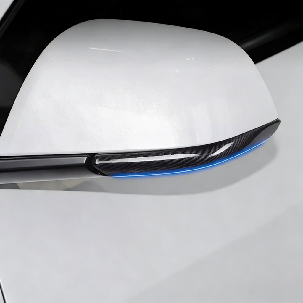 Rearview mirror anti-collision strip for Tesla Model 3 and Model Y