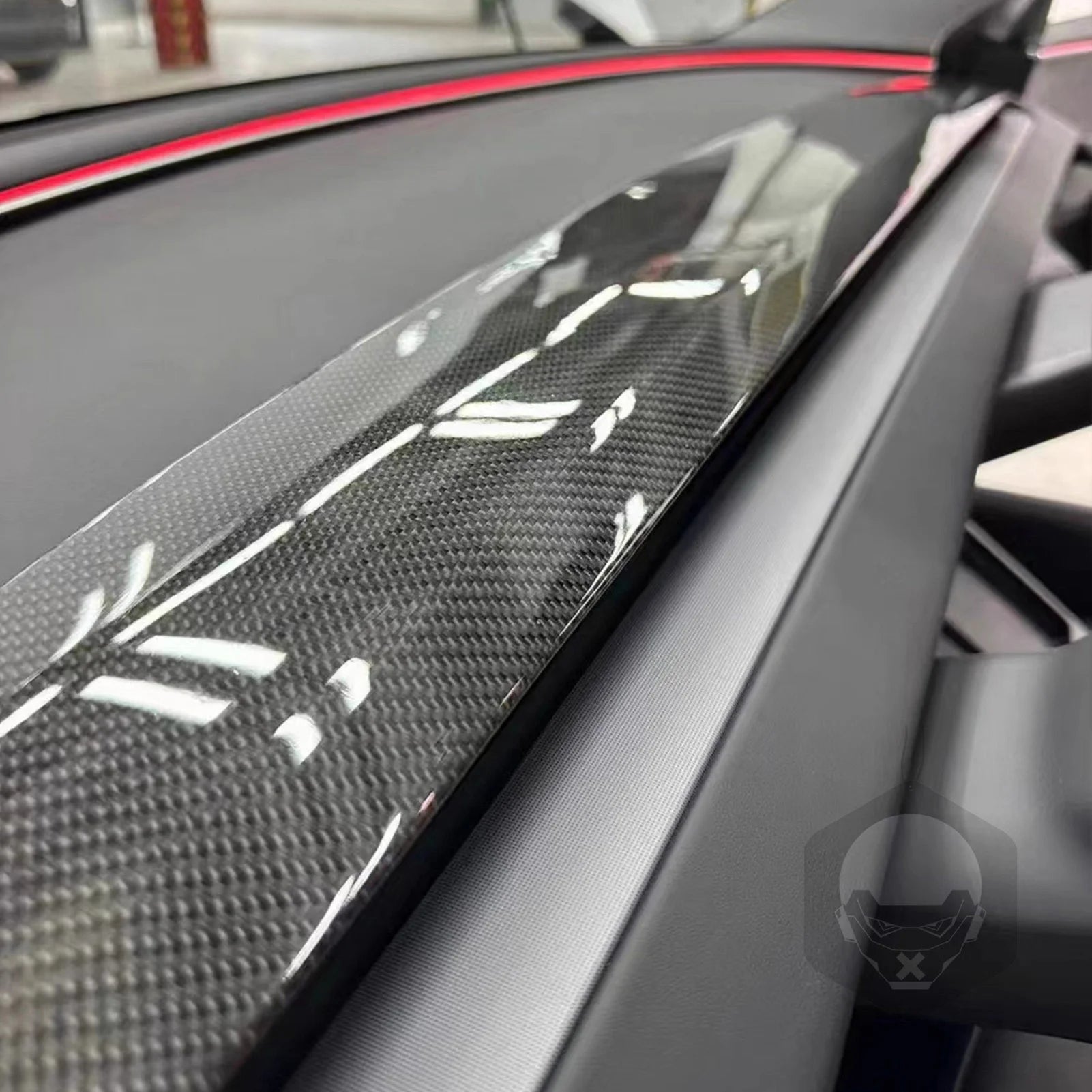 Tesla Model 3 Highland Real Dry Carbon Fiber Dash Cover Overlay | CUTIM
