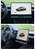 Tesla Model 3/Y customizable center console physical control buttons – front view