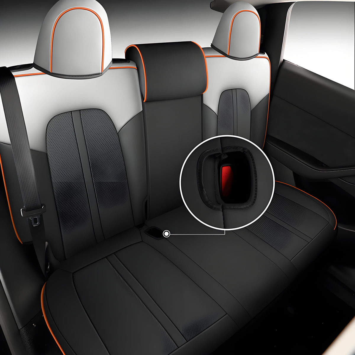 Leather seat covers for Tesla Model Y 2020-2024