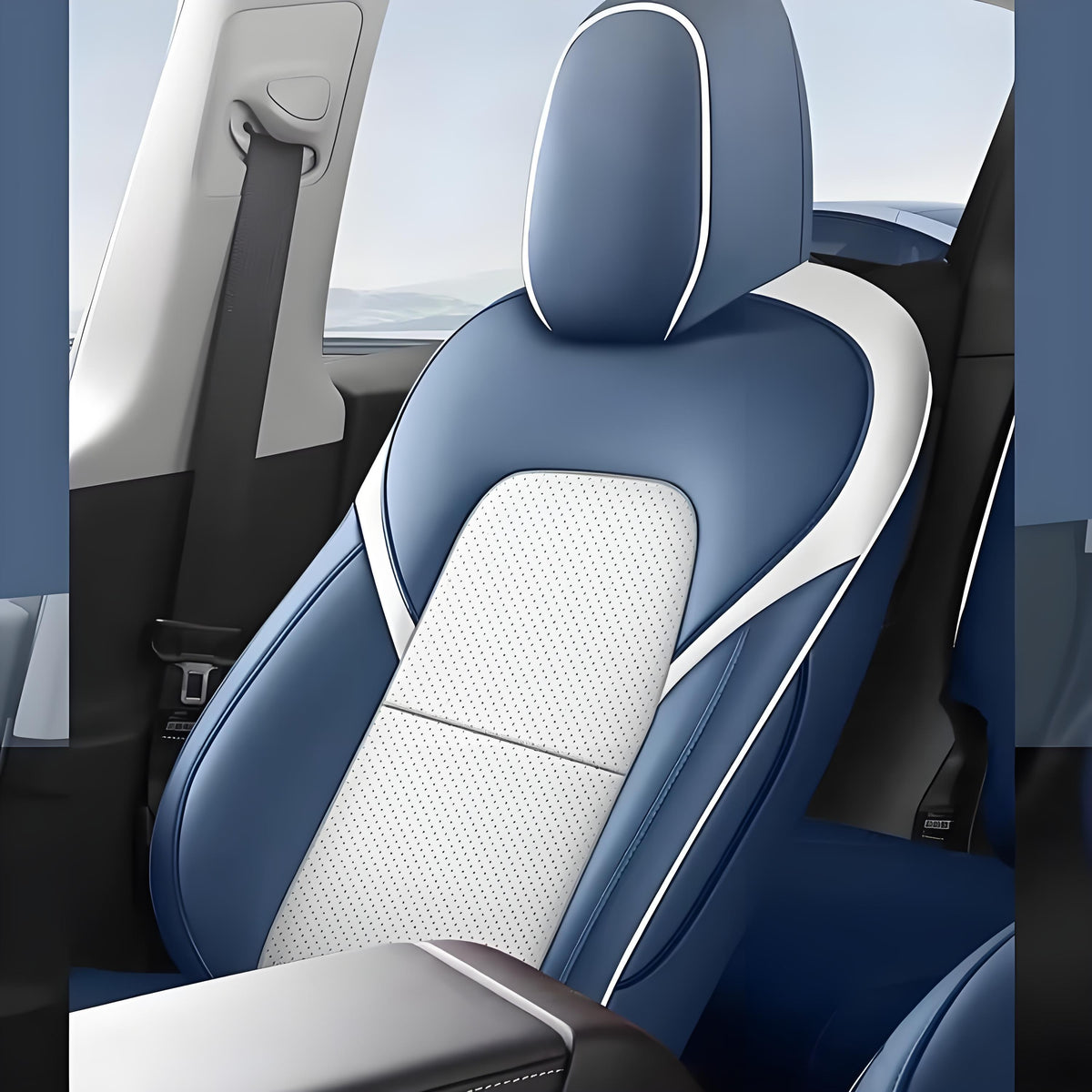 Leather seat covers for Tesla Model Y 2020-2024